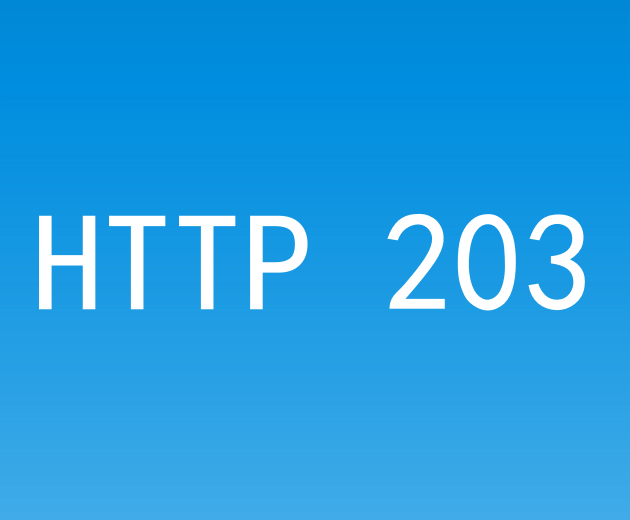 网站状态码HTTP 203 NonAuthoritative Information是什么意思？ 网站建设,网站制作,模板建站,网页模板